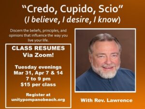 Tuesday Night Class - now via ZOOM